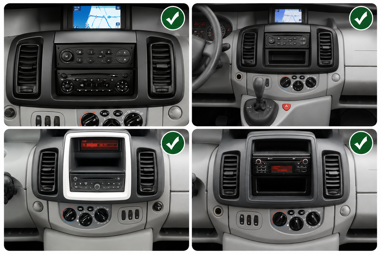 Kompatibilita pro Renault Trafic, Opel Vivaro 2010-2014 evtech.cz